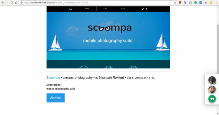 Detail Page Made with Firebase