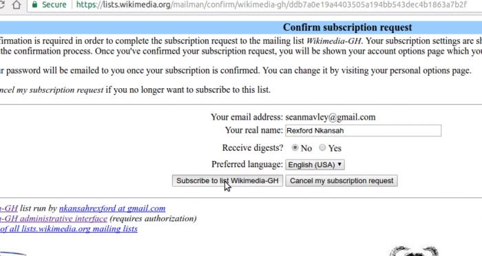 Confirm your Subscription