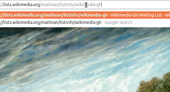 Enter link into Address Bar