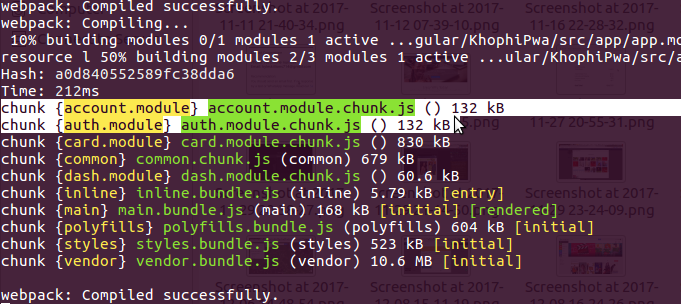 Modules Lazy Loading Chunks